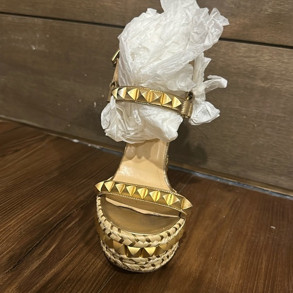 Christian Louboutin Cataclou 140 Calf Lame/Rope - Picture 7 of 13